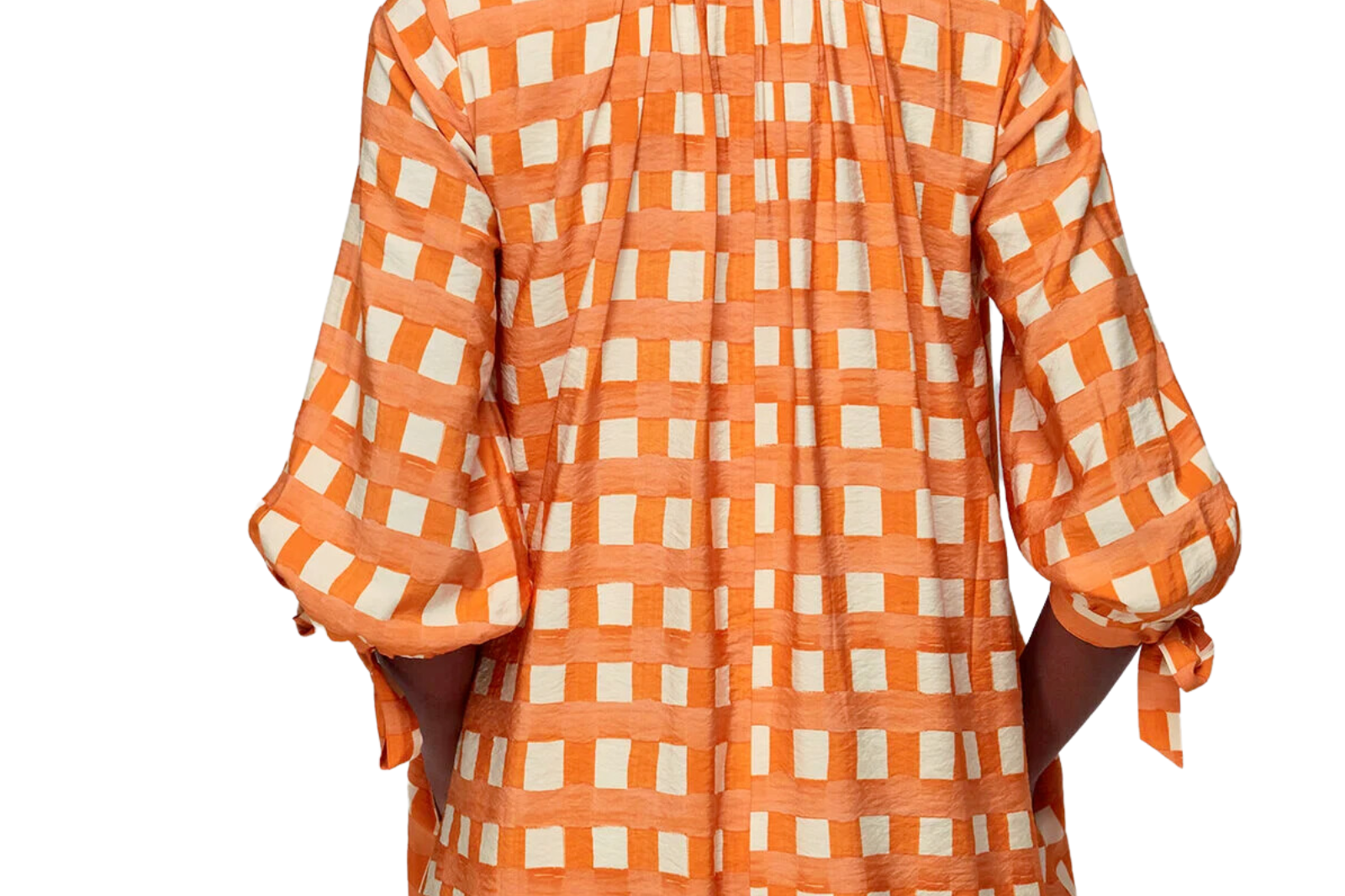 orange trapeze dress 60s Orange Pleated Trapeze Dress