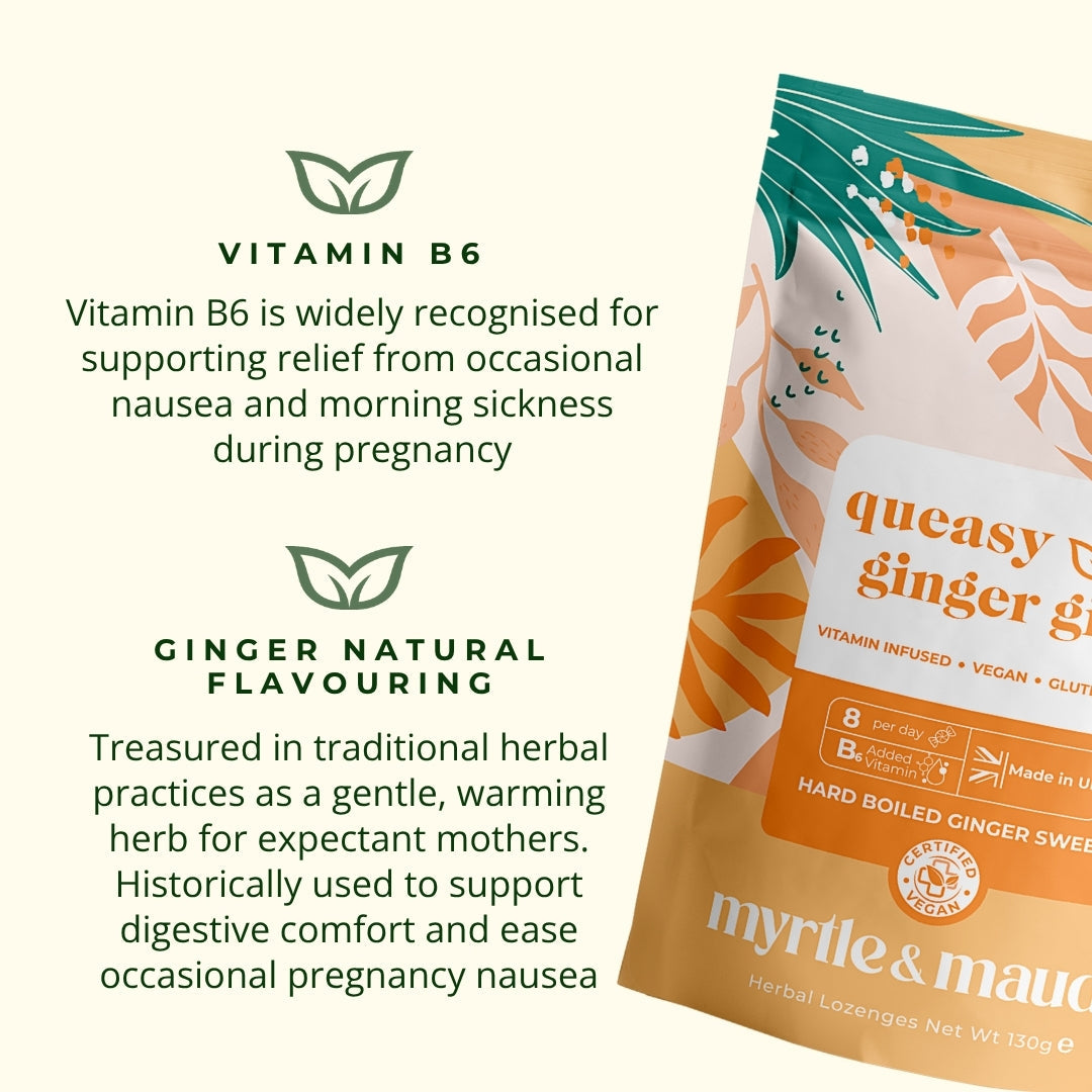 Myrtle and Maude Morning Sickness Vitamin B6 Ginger Gins 2