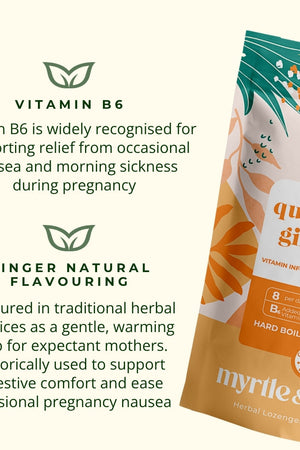 Myrtle and Maude Morning Sickness Vitamin B6 Ginger Gins 2