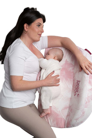 BellaMoon Lie Down Feeding Pillow Feather Nest 1