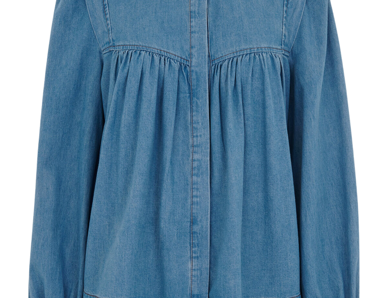 Mollie Chambray Denim Blouse