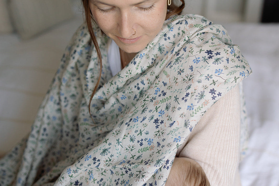 Ralphie Bear Wildflower Large Swaddle Muslin 14