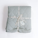 Ralphie Bear Ralphie Bear Sage Green Gingham Quilted Playmat 8