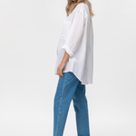 Pietro Brunelli Lisa Oversized Maternity Shirt in White 