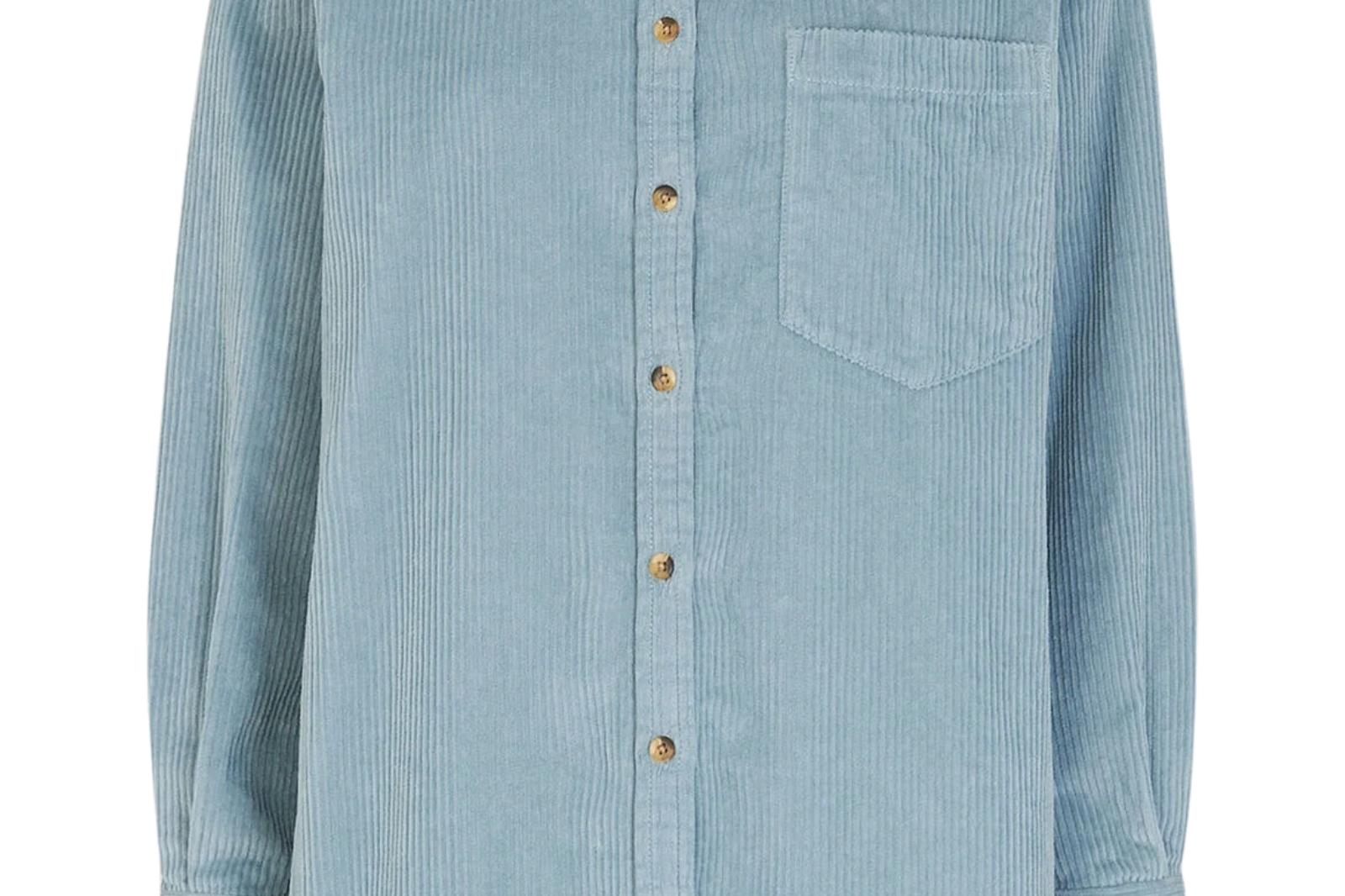 Lucie Corduroy Oversized Shirt Blue
