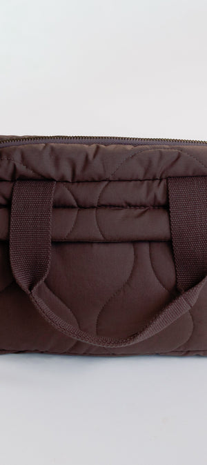 Ralphie Bear Ralphie Bear Quilted Changing Stroller Bag Brown Pears 1