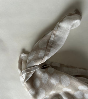 Ralphie Bear Scallop Large Swaddle Muslin 10