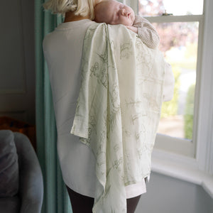 Ralphie Bear Woodland Large Swaddle Muslin 5