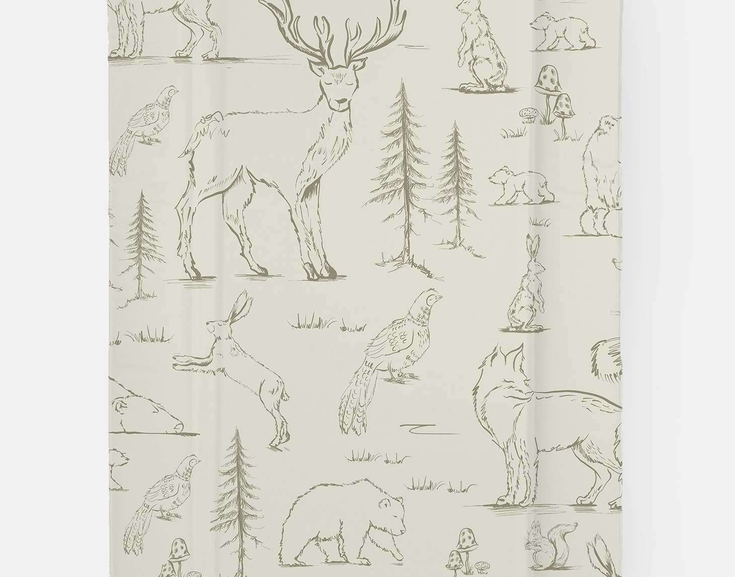 Ralphie Bear Woodland Table Changing Mat 2