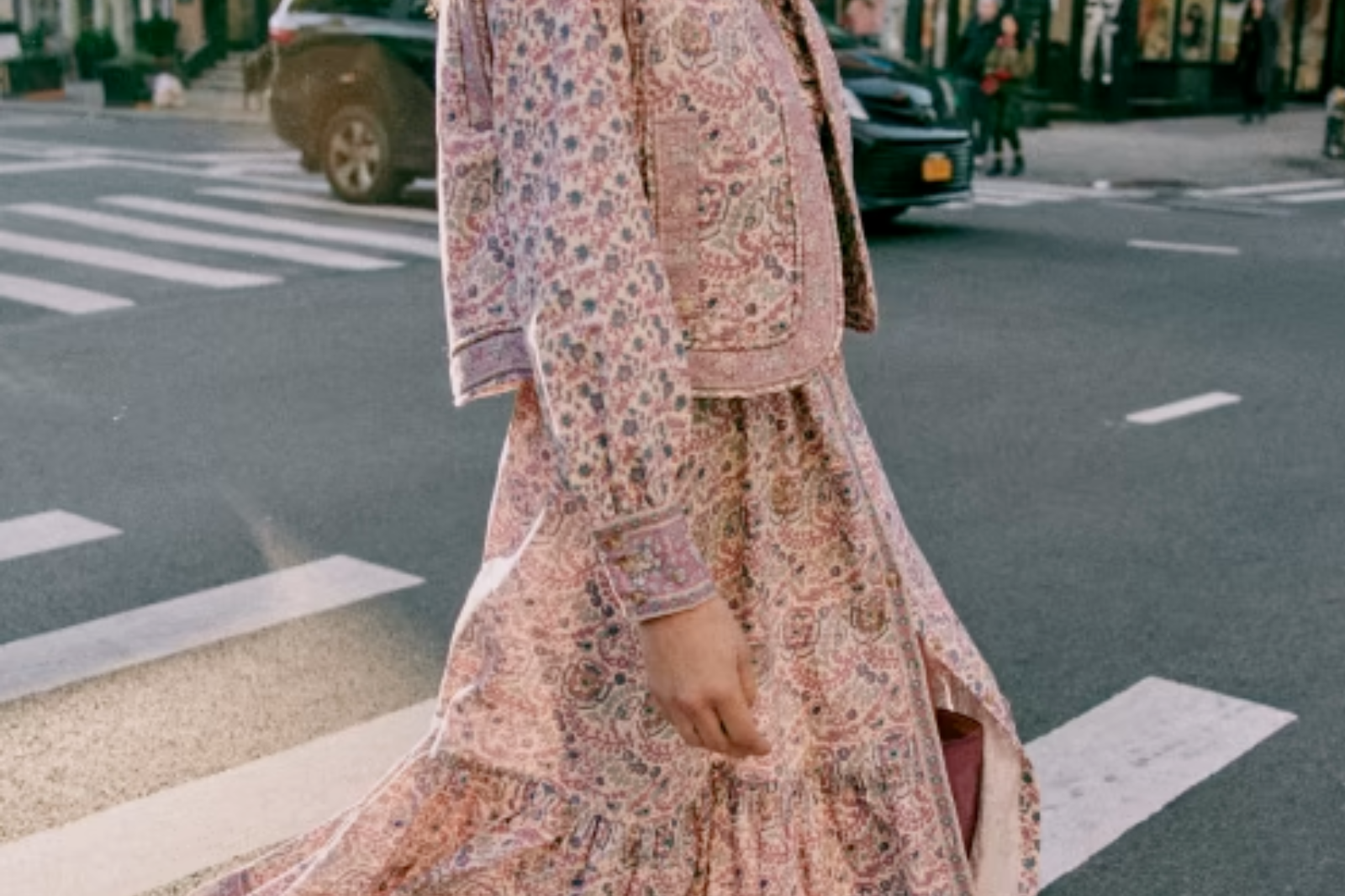 Roxanne Long Dress - Sezane x Sea NY Pink | Sezane at For The Creators Roxanne Long Dress - Sezane x Sea NY Pink | Sezane at For The Creators