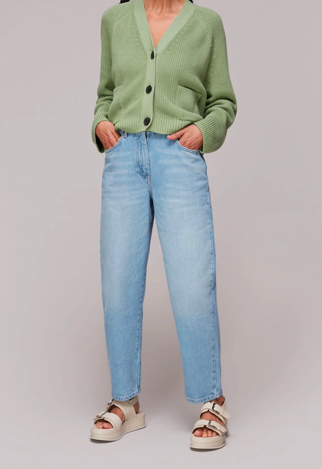 Elasticated Waist Jean Light Denim