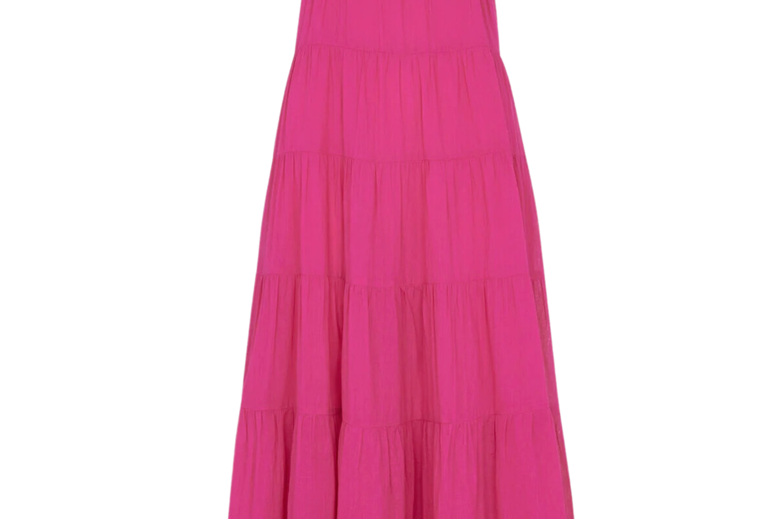 Grace Tiered Midi Dress - Pink