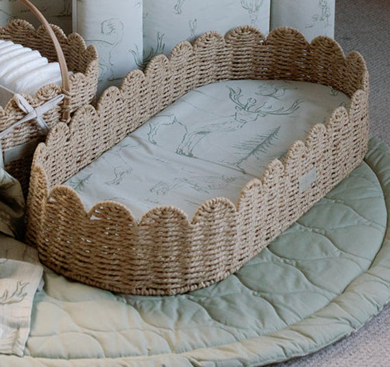 Ralphie Bear Scallop Edge Baby Changing Basket 5