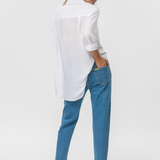 Pietro Brunelli Lisa Oversized Maternity Shirt in White
