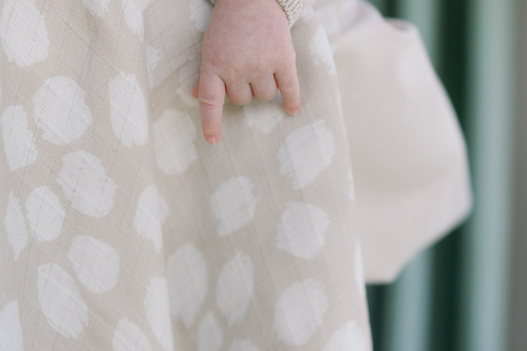 Ralphie Bear Scallop Large Swaddle Muslin 6