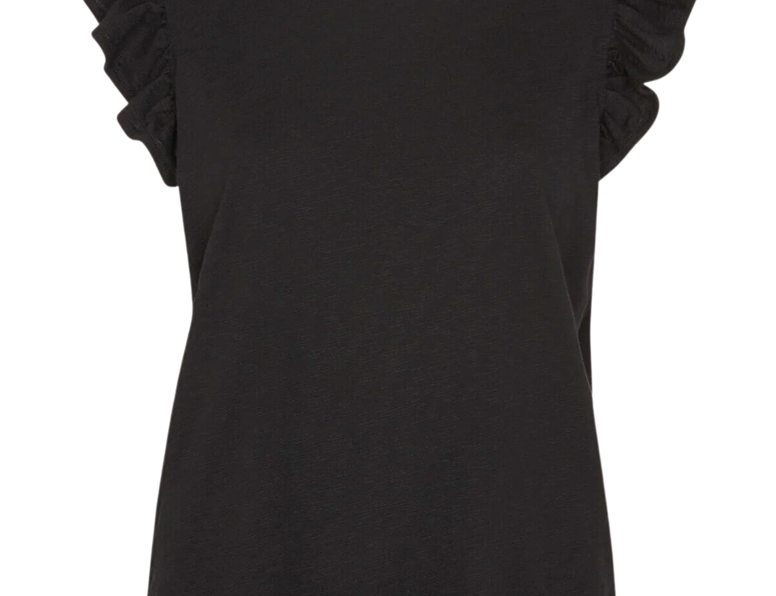 Frill Cap Sleeve T-Shirt