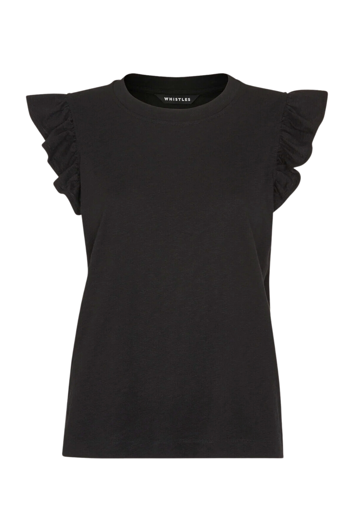 Frill Cap Sleeve T Shirt