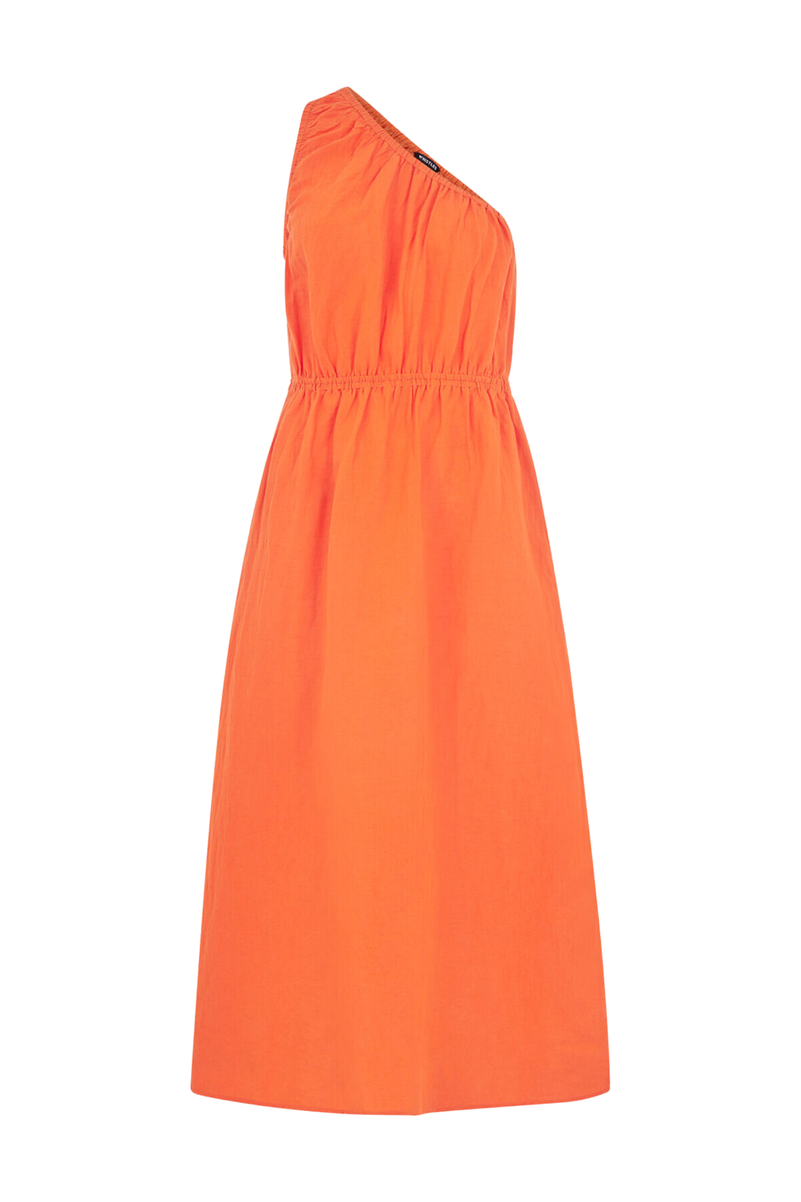 whistles orange dress Whistles Twist Neck Crepe Midi Dress UFO No More
