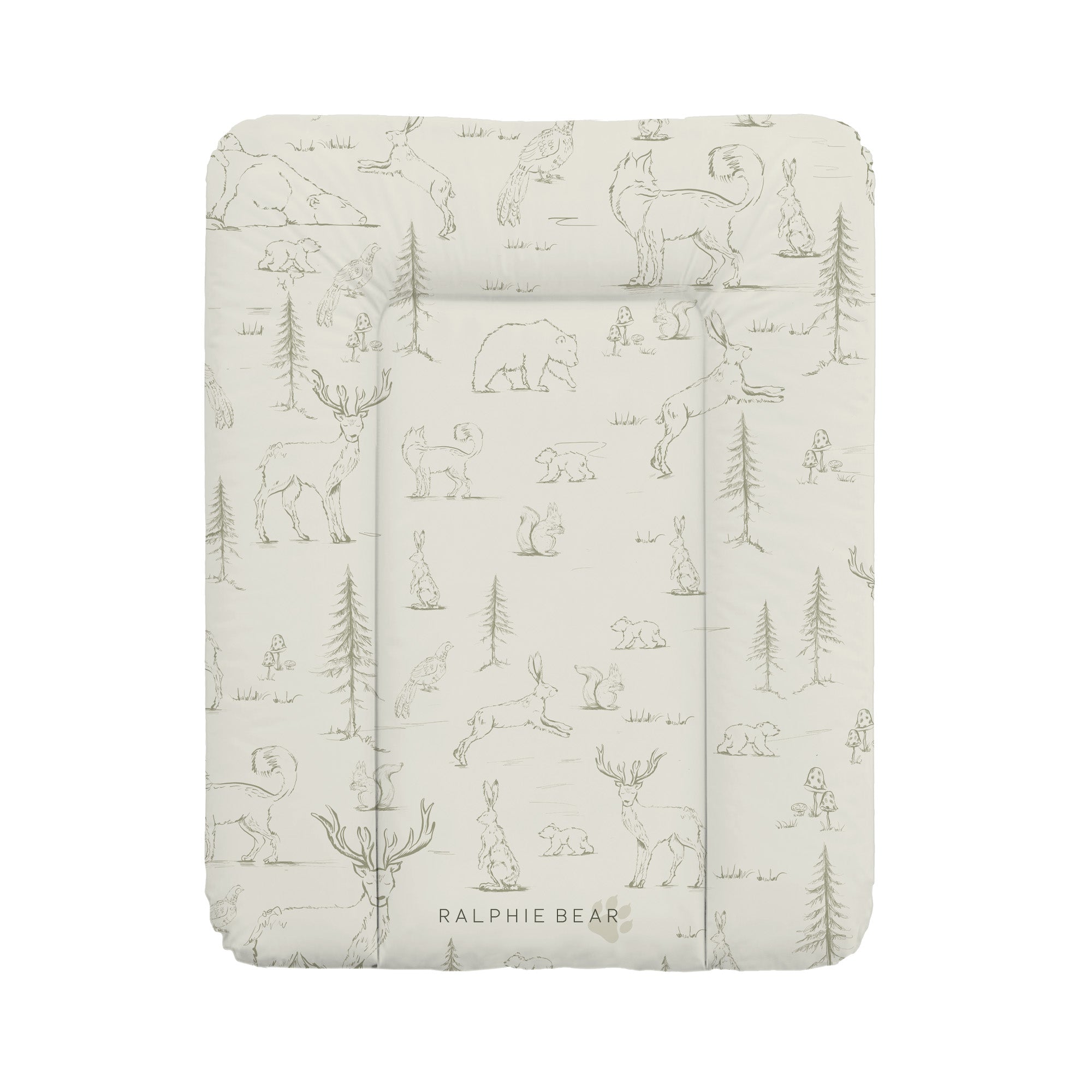 Ralphie Bear Woodland Comfort Changing Mat 1