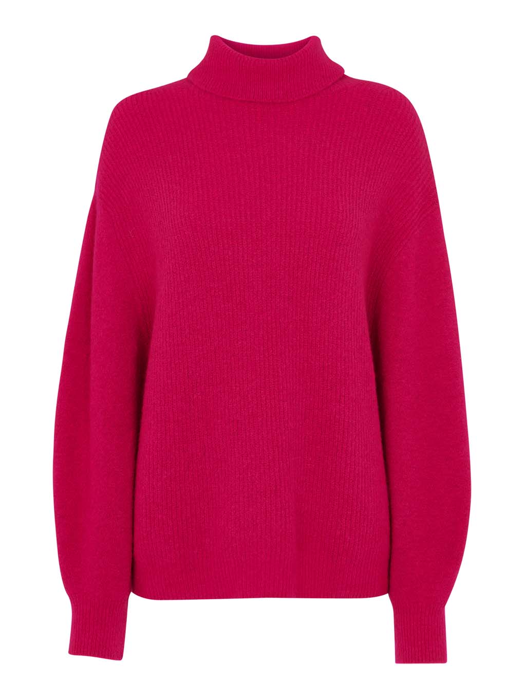 Ribbed Roll Neck Jumper