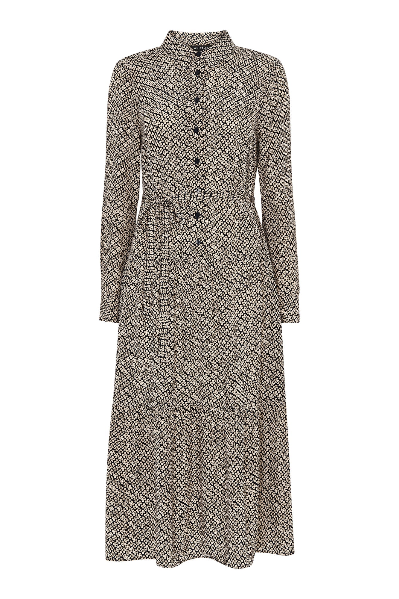 Clover Print Shirt Dress