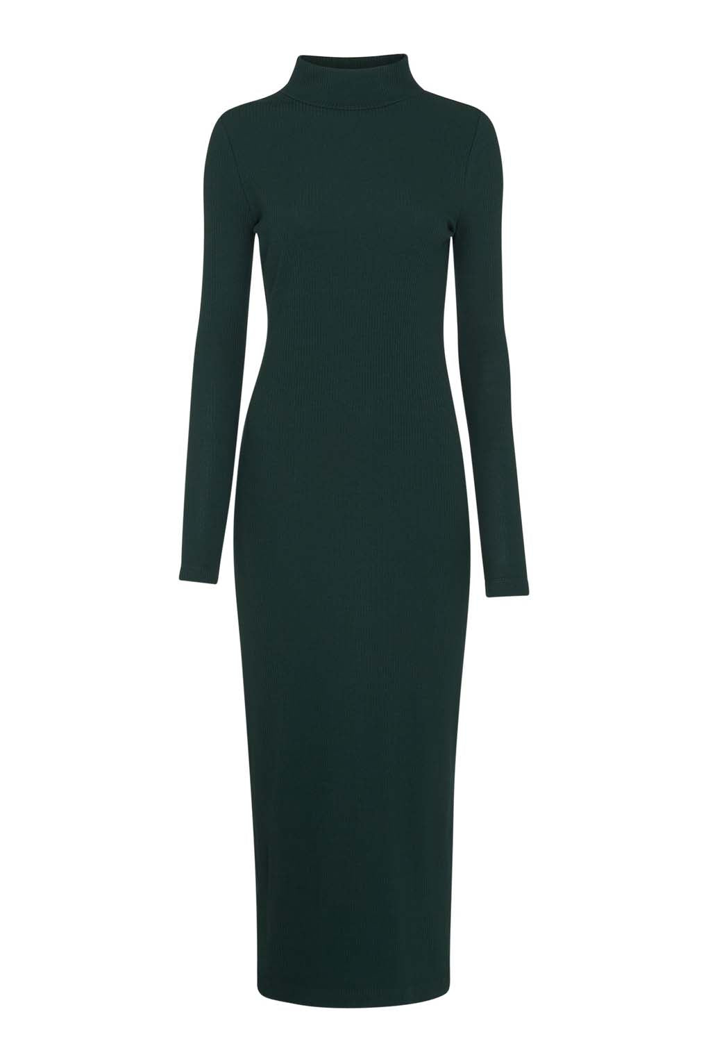 Rib Polo Jersey Dress