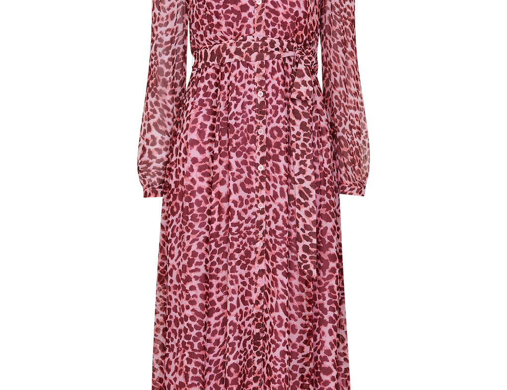 Whistles Abstract Cheetah Midi Dress 3