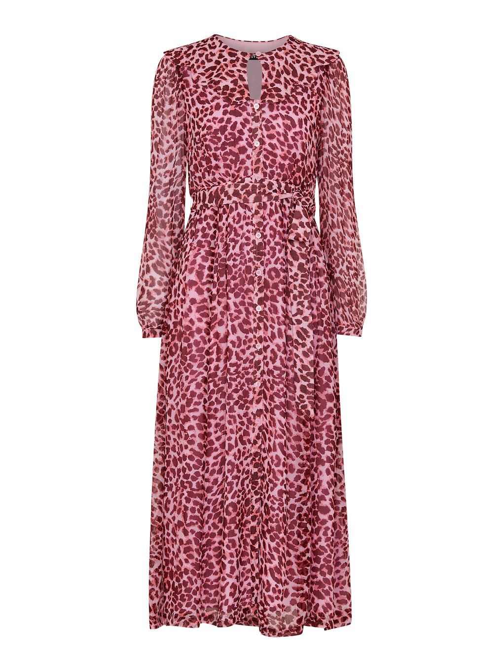 Abstract Cheetah Midi Dress