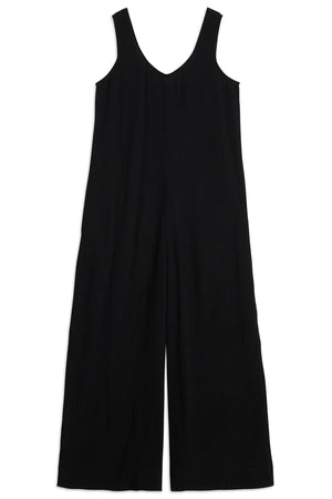 Black jumpsuit on a white background