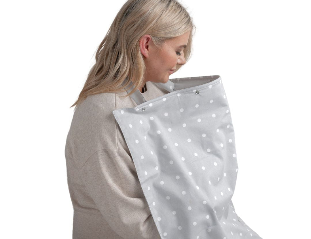 BellaMoon Feeding Pumping Privacy Cover Dotted 1
