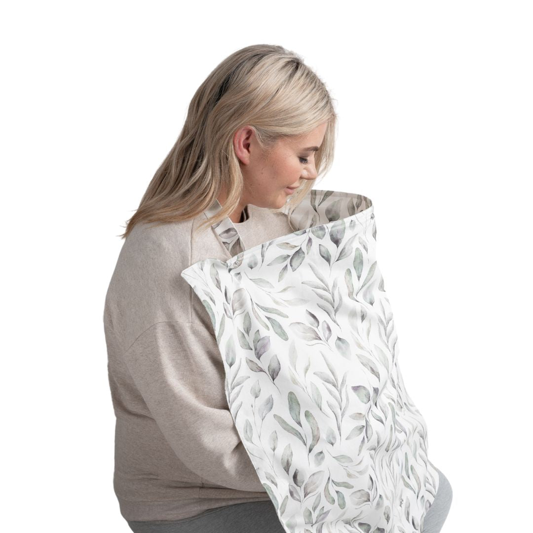 BellaMoon Feeding Pumping Privacy Cover Waterleaves 1
