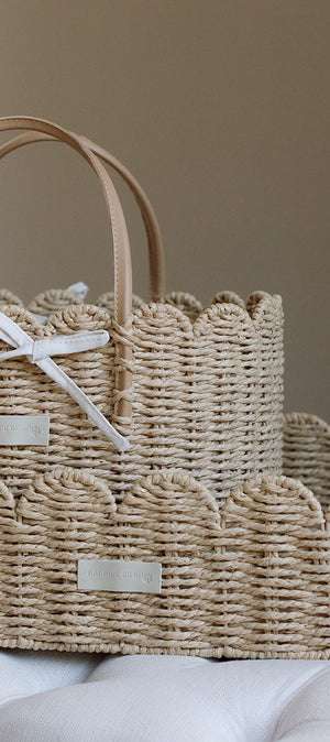 Ralphie Bear Scallop Edge Baby Changing Basket 4