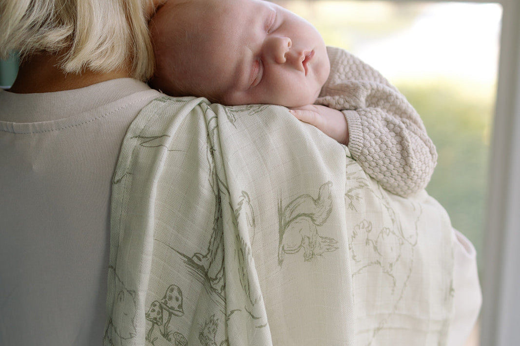 Ralphie Bear Woodland Large Swaddle Muslin 6