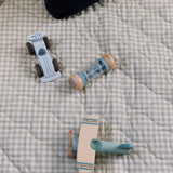 Ralphie Bear Ralphie Bear Sage Green Gingham Quilted Playmat 6