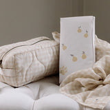 Ralphie Bear Quilted Washbag Gingham Beige 2