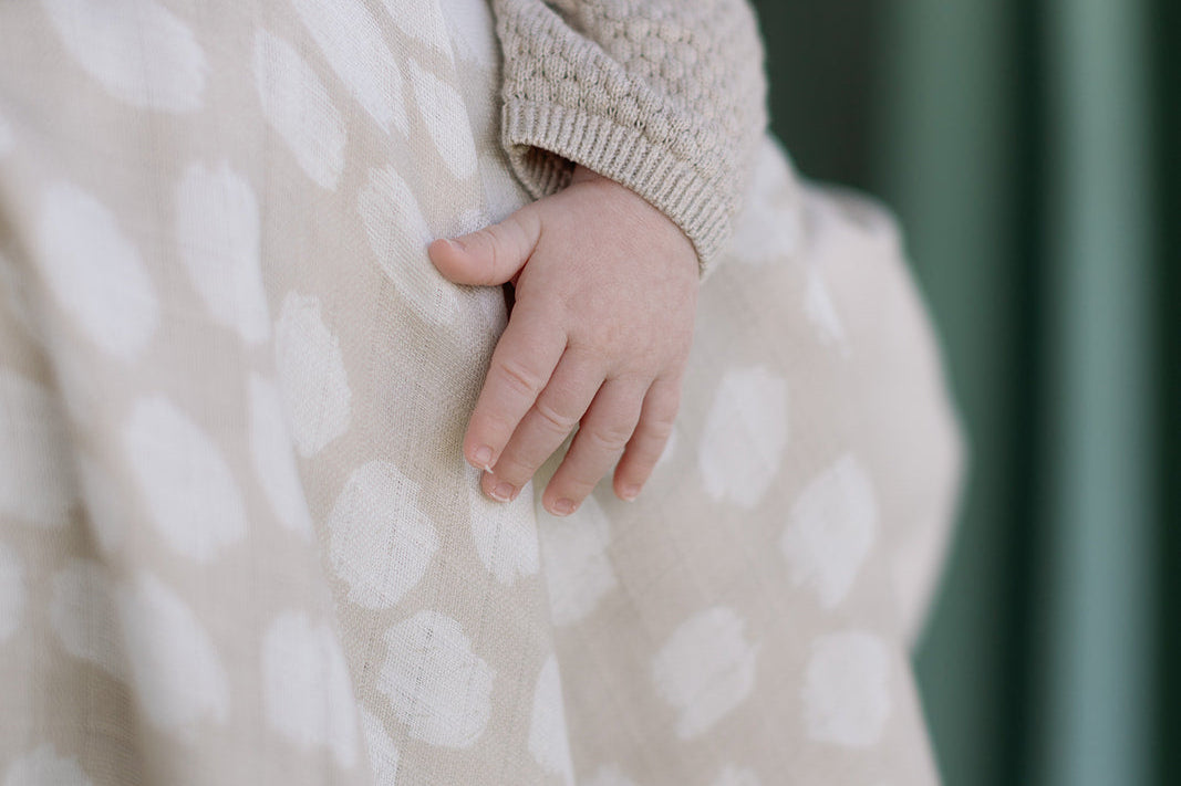 Ralphie Bear Scallop Large Swaddle Muslin 3