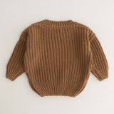 Personalised Cozy Chunky Knit Sweater in toffee cotton by Cozy Crew Club – image 6