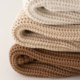 Personalised Cozy Chunky Knit Sweater in toffee cotton by Cozy Crew Club – image 3