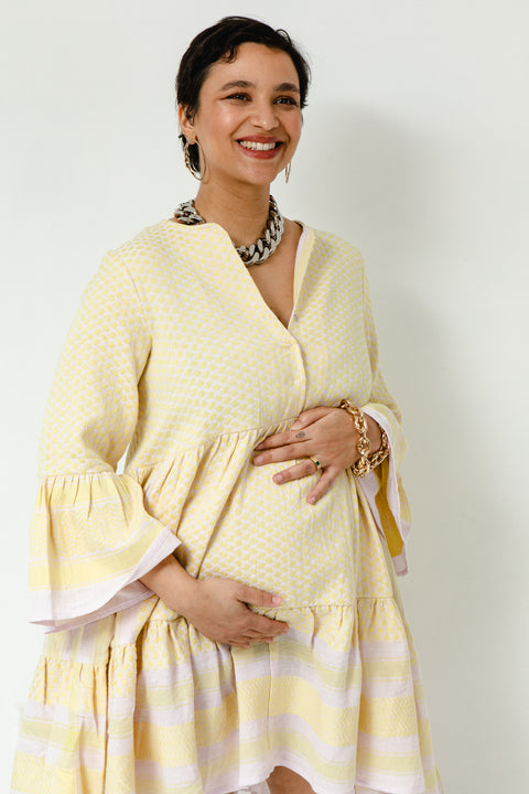 Julia Dress Fog Lemonade