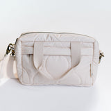 Ralphie Bear Ralphie Bear Quilted Changing Stroller Bag Beige Scallop 1