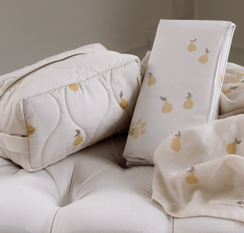 Ralphie Bear Quilted Washbag Pears 6
