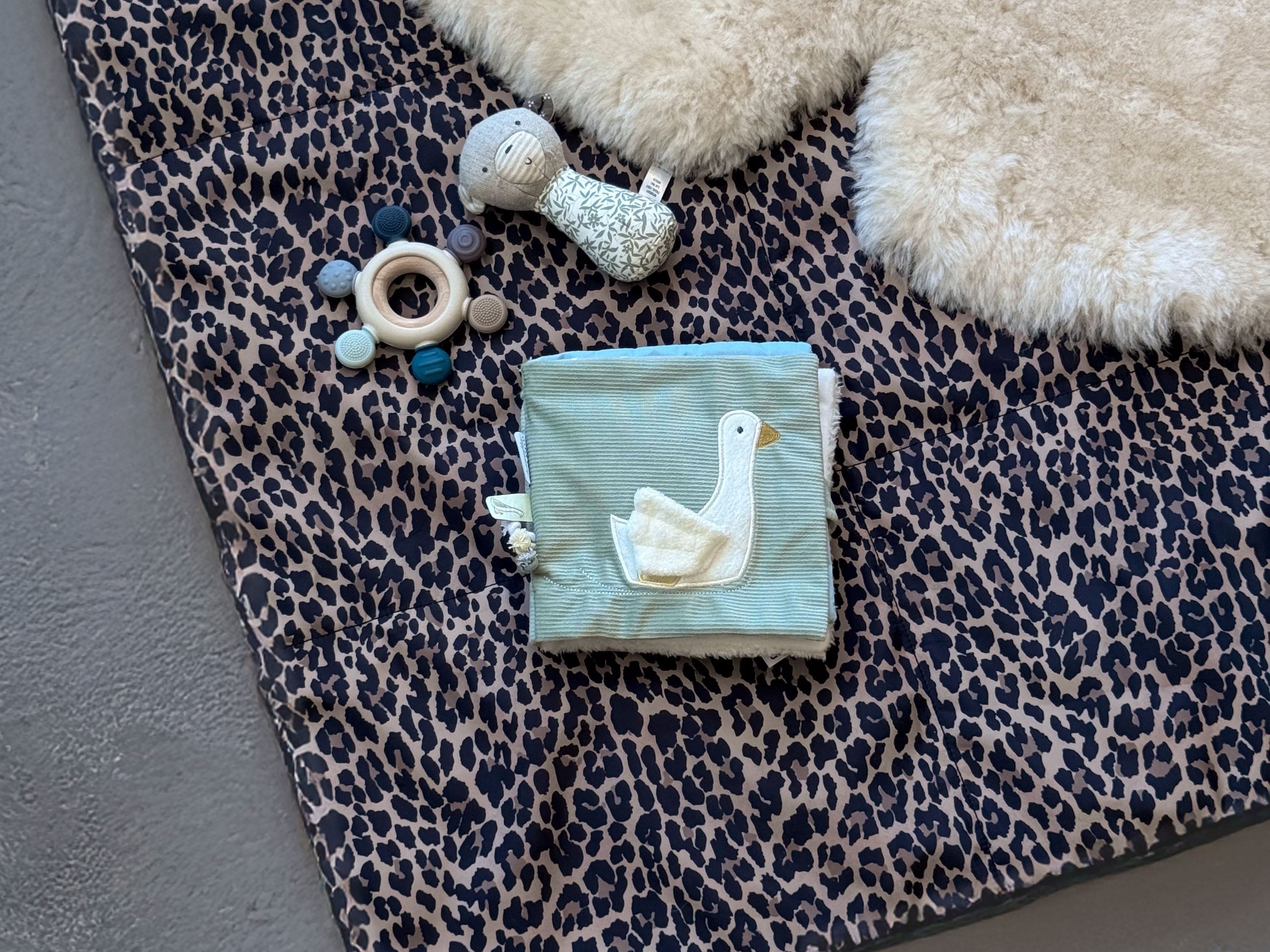 Tiba + Marl T+M Travel XL Picnic / Play Blanket Leopard Print 6