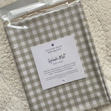 Ralphie Bear Gingham Sage Splash Mat 1