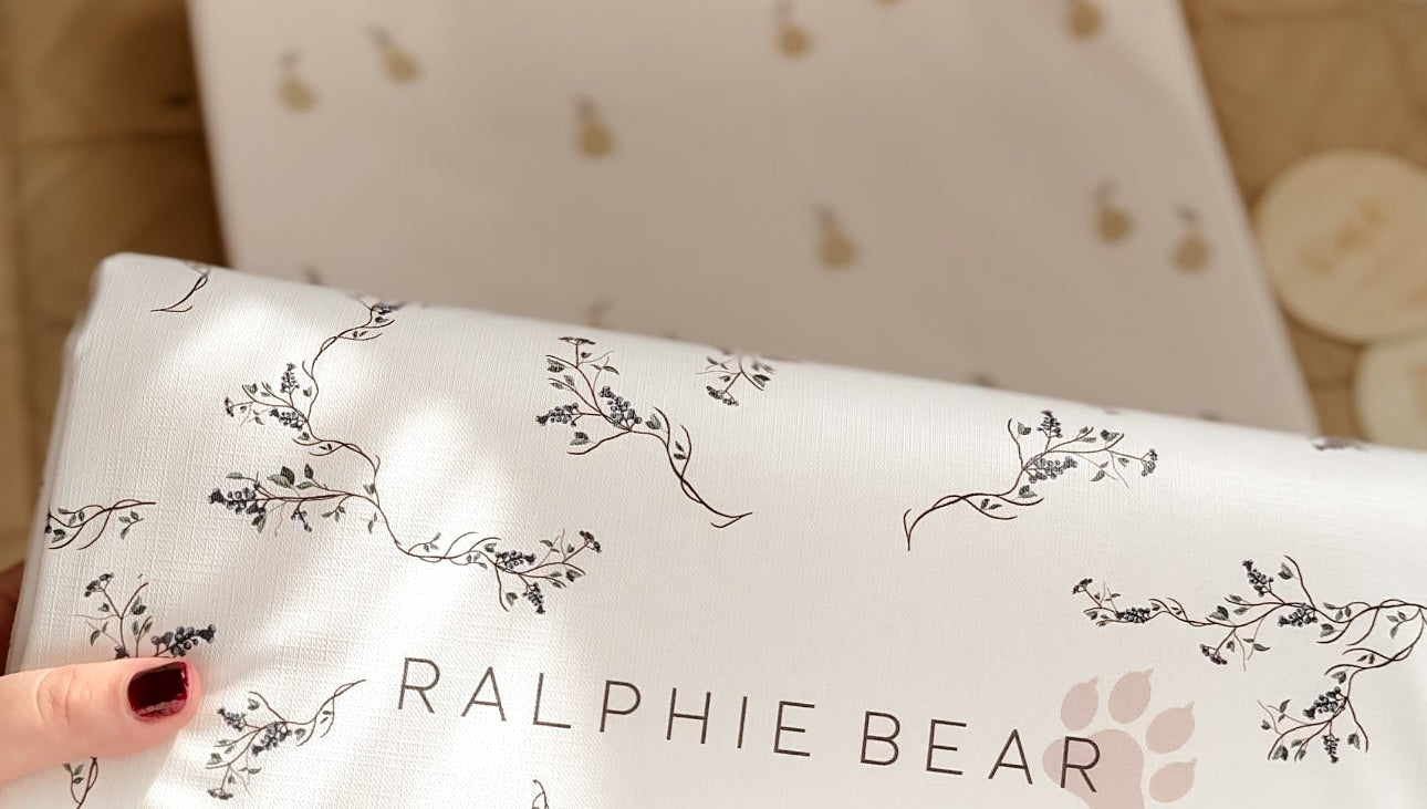 Ralphie Bear Pears Anti Roll Wedge Changing Mat 9