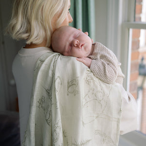 Ralphie Bear Woodland Large Swaddle Muslin 4