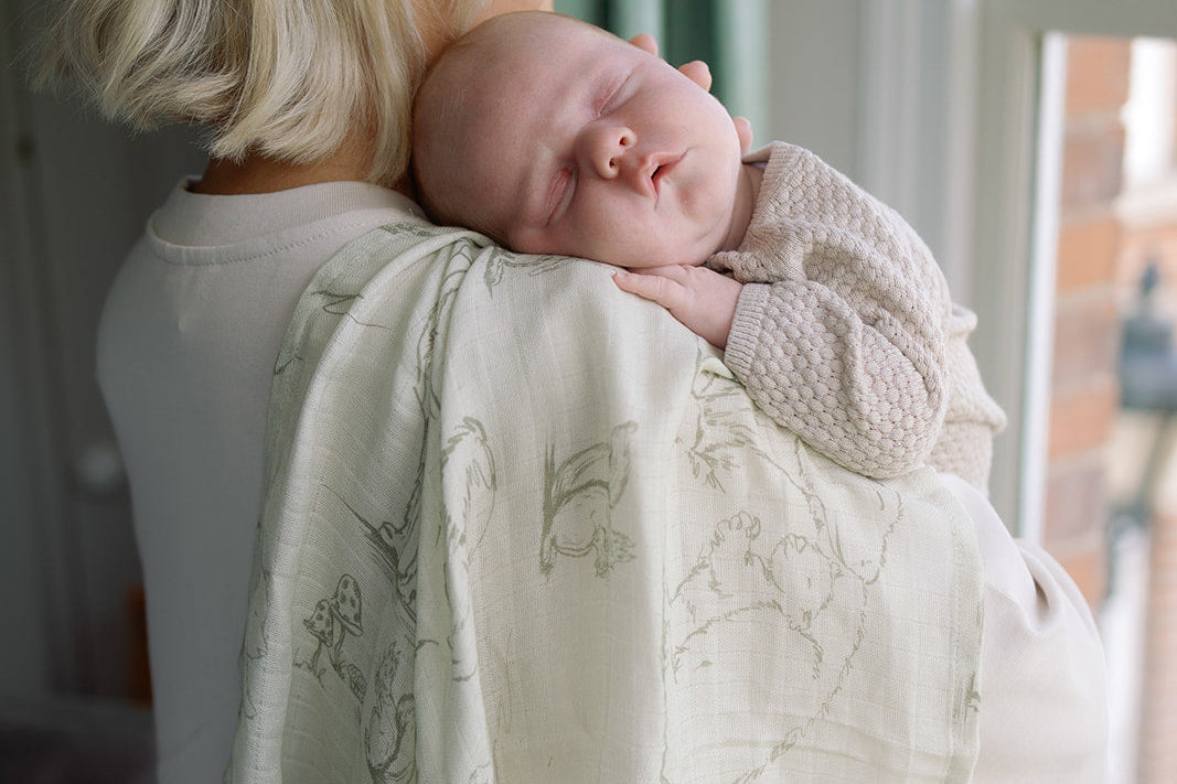 Ralphie Bear Woodland Large Swaddle Muslin 4