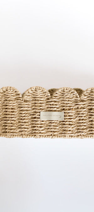 Ralphie Bear Scallop Edge Baby Changing Basket 1