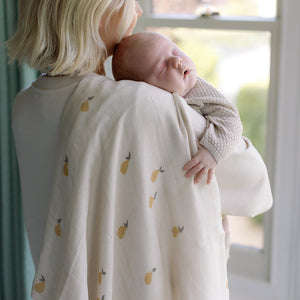 Ralphie Bear Pears Large Swaddle Muslin 11