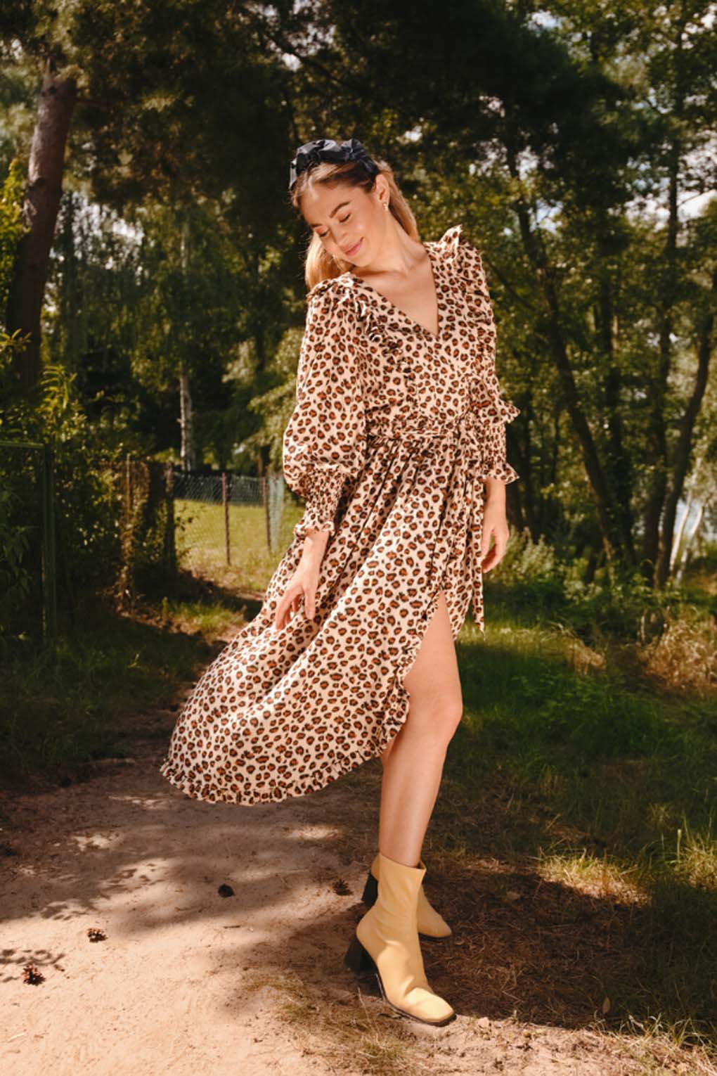 Erin Leopard Print Breastfeeding Dress