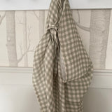 Ralphie Bear Gingham Sage Large Swaddle Muslin 11
